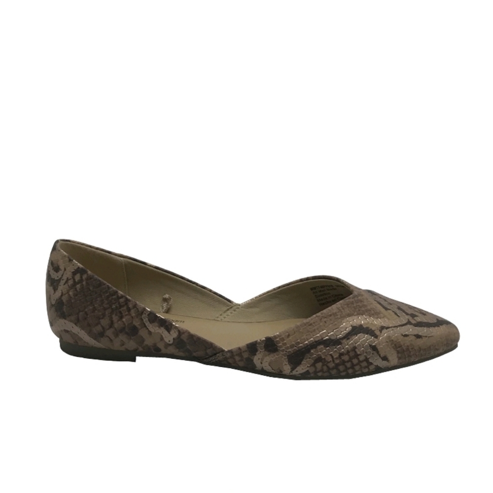 Snake-print Casual Flats